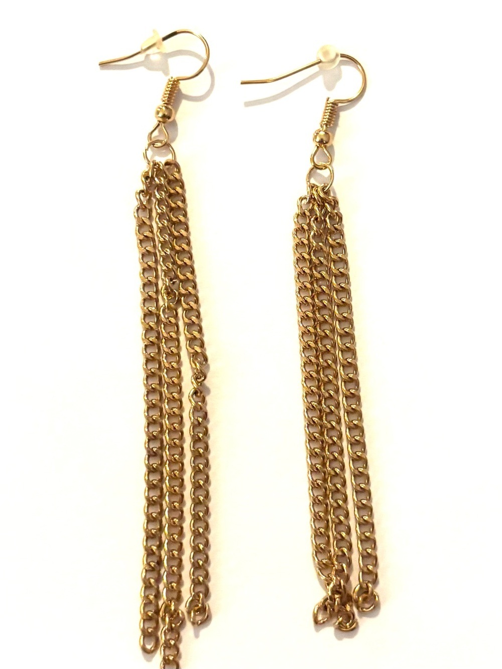 Fashion Jewelry Gold Chain Tassel Drop Earrings